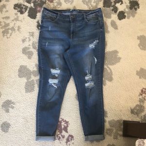 Wax Jean Skinny Cropped Jeans
